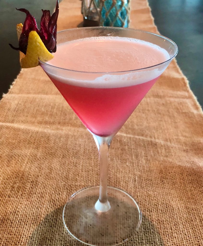 Cocktail in a martini glass